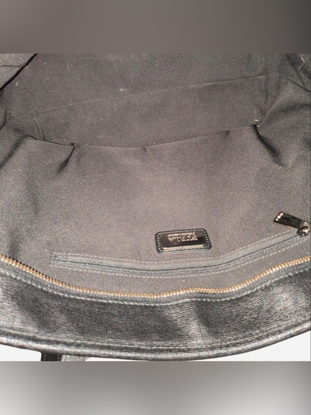 Furla Black Leather Tote with Gold Hardware - Picture 5 of 7